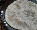 A picture of step 3 of Bajra Bhakri with seasome seeds.