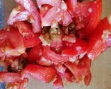 A picture of step 2 of Breakfast salsa.