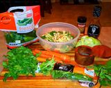 A picture of step 1 of Mike's Chicken Yakatori & Chilled Asian Ginger Slaw.