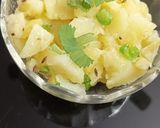 A picture of step 3 of Jeera aloo.