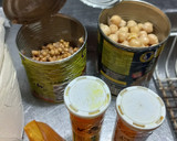 Foto del paso 1 de la receta: Hamburguesas de garbanzos, lentejas y cebollas 🍔🧅🫛🧄🍌🔥