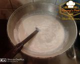 A picture of step 1 of Kesar Pista ice cream made in ice cream pot.