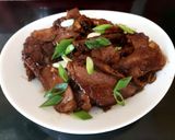 A picture of step 9 of My Mongolian Beef 🤩.