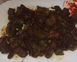 صورة لخطوة 4 من وصفة كبد خروف مع البصل والفلفل الحلو بنننننة!!!🍖🥩🍖🥩🥘