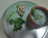 A picture of step 4 of Ginger Mint ButterMilk /Chaas.