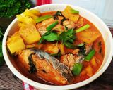 Foto langkah ke 4 dari resep Pindang Pegagan Ikan Tenggiri.