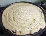 A picture of step 2 of Besan Bajra Chilla.