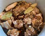 A picture of step 3 of Instant Pot Filipino Chicken Adobo.