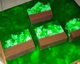 Foto langkah ke 5 dari resep Puding Lumut Lapis Cokelat.