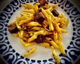 Foto del paso 5 de la receta Pasta con salsa de calabacín y tofu picante