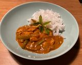 Foto del paso 8 de la receta Curry thai rojo con pollo y verduras