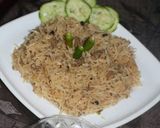 A picture of step 6 of Keema pulao.