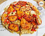 A picture of step 3 of Plantain frittata.
