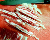Foto del paso 1 de la receta: Espaguetis con alcachofas y panceta 🥓 🍝