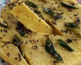 A picture of step 7 of Moong Dal Dhokla.