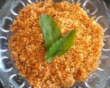 A picture of step 2 of Instant Lasun Chutney.