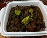 A picture of step 11 of Palak Gosht.