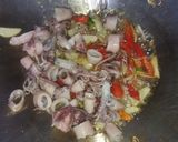 Foto langkah ke 2 dari resep Tumis sawi putih tahu cumi asin.