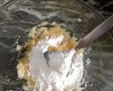 A picture of step 2 of Strawberry banana muffins.