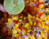 A picture of step 2 of Corn Chaat.