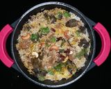 A picture of step 3 of Mutton biryani.