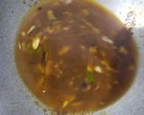 A picture of step 2 of Manchow soup.