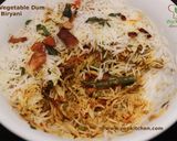A picture of step 17 of Vegetable Dum Biryani.