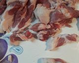 A picture of step 2 of Sauerkraut and Crispy Porksteak.