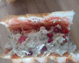 A picture of step 2 of Chicken mayo sandwich.