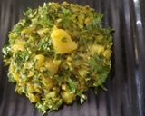 A picture of step 2 of Aloo Bhaji.