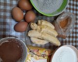 Foto langkah ke 1 dari resep Cake pisang ketan hitam (gluten free).