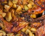 Foto del paso 5 de la receta: Pollo al horno en mi salsa con patatas
