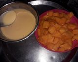 A picture of step 1 of Mango trifle delight.