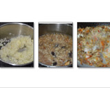 Foto del paso 4 de la receta: Berenjena rellena pimientos asados, arroz basmati y frutos secos