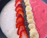 Foto langkah ke 3 dari resep Berrina Smoothie Bowl Merah Putih (Berry🍓Banana🍌)🇮🇩🇮🇩.