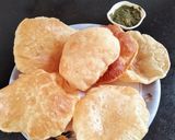 A picture of step 4 of Sabudana puri.