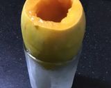 A picture of step 2 of Stuffed kesar mango kulfi.