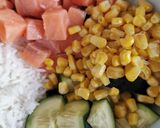 Foto del paso 2 de la receta: Tazón de salmón y arroz