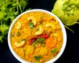 A picture of step 12 of Turnip sambar rice.