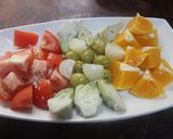 Foto del paso 5 de la receta: Ensalada de tomate, alcachofa y naranja