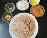 A picture of step 1 of Poha balls.