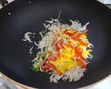 減脂料理-彩椒炒吻仔魚的食譜步驟3照片