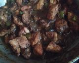 A picture of step 2 of Chilli chicken.