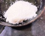 A picture of step 1 of Coconut Peda.