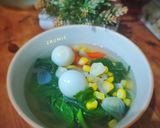 Foto langkah ke 4 dari resep Sayur Bening Bayam Jagung.