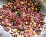 बीटरुट कॉर्न उपमा Beetroot corn upma रेसिपी चरण 4 फोटो