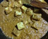 A picture of step 7 of Achari Paneer.