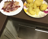Foto del paso 1 de la receta: Judías verdes con jamón patatas y huevo duro