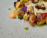 Foto del paso 4 de la receta: Frito de marinero con verduras y Ali Oli de salsa americana !!
