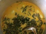 Sayur daun singkong (teri dan telur puyuh)
